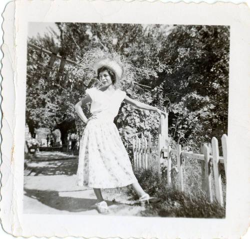 Marcie "Dressed Up" in the Yard