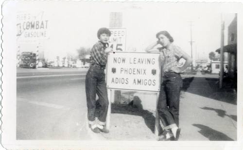 Marcie Rodriguez and Katy Ramirez on walk from Phoenix to Tempe