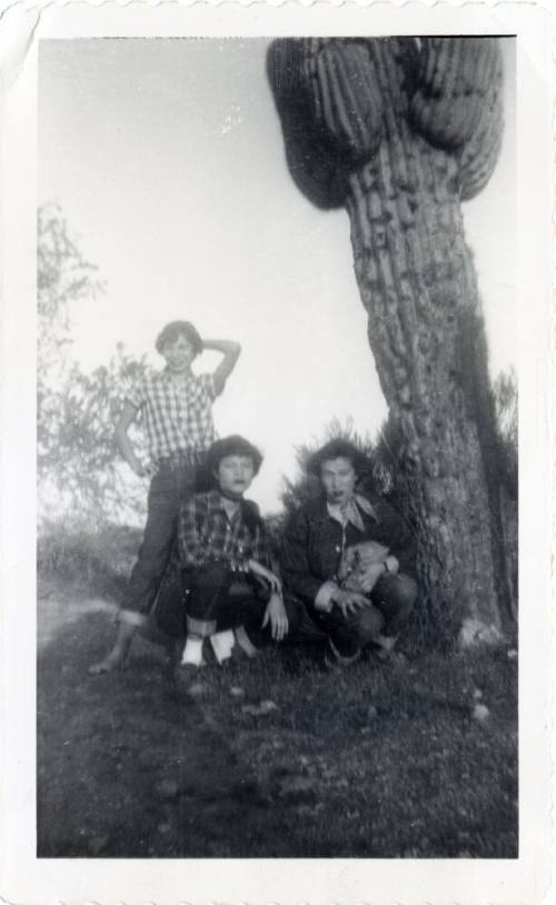 Marcie, Genevieve, and Annie on walk from Phoenix to Tempe