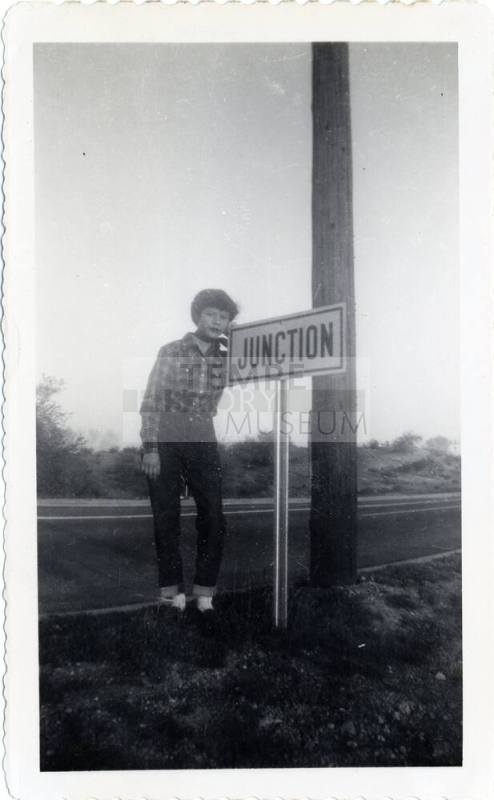 Genevieve Puerta at Junction on walk from Phoenix to Tempe