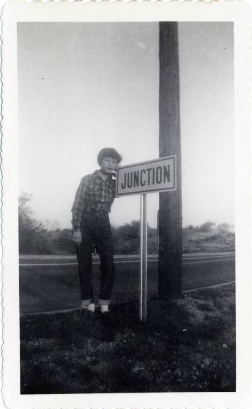 Genevieve Puerta at Junction on walk from Phoenix to Tempe