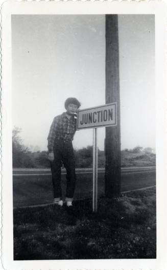 Genevieve Puerta at Junction on walk from Phoenix to Tempe