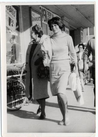 Irene and Marcie Rodriguez Window Shopping