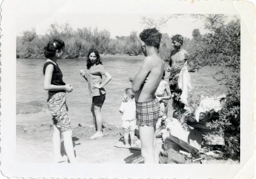 Monica at the Salt River