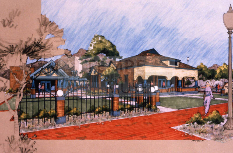 B. B. Moeur House, 634 S Myrtle, architectural sketch