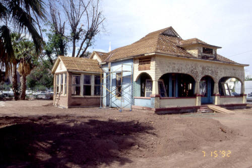 B. B. Moeur House, 634 S Myrtle, during restoration