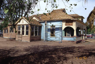 B. B. Moeur House, 634 S Myrtle, during restoration