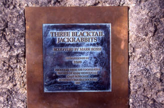 Centerpoint, 680 S. Mill Ave., Jackrabbit Sculpture Plaque.