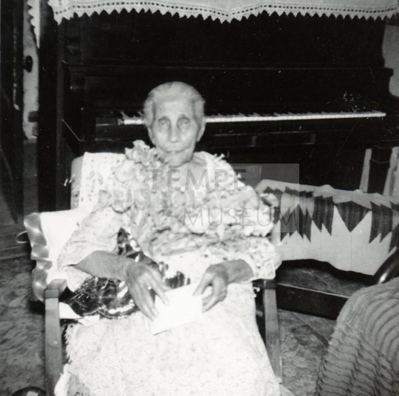 Inez Elias at Elias-Rodriguez house
