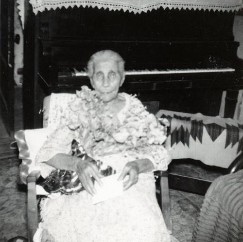 Inez Elias at Elias-Rodriguez house