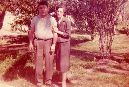 Ray and Irene Rodriguez at home