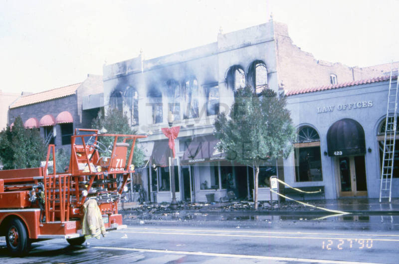 Fire at Chipman Petersen Building, 415 S. Mill Ave.