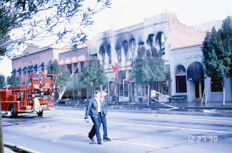 Fire at Chipman Petersen Building, 415 S. Mill Ave.