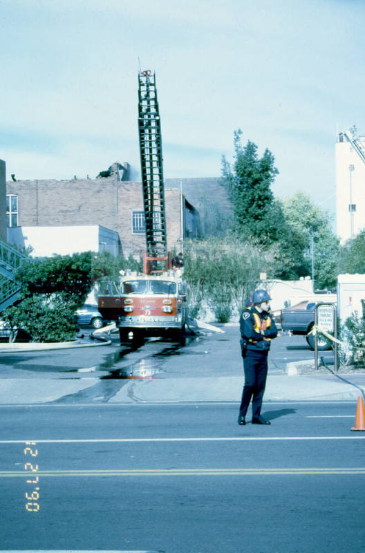Fire at Chipman Petersen Building, 415 S. Mill Ave.