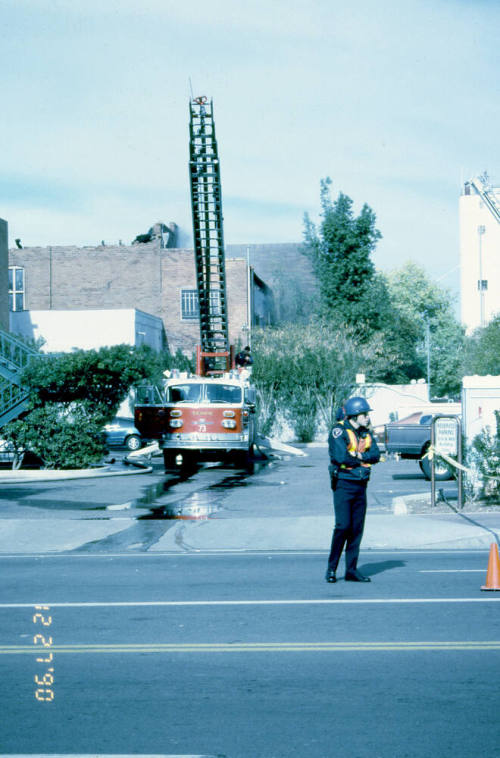 Fire at Chipman Petersen Building, 415 S. Mill Ave.
