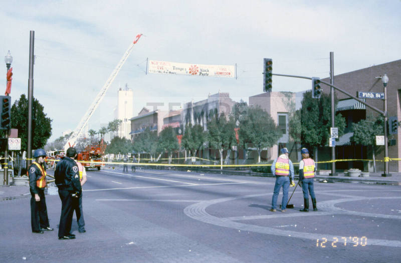Fire at Chipman Petersen Building, 415 S. Mill Ave.