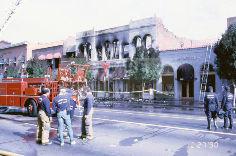 Fire at Chipman Petersen Building, 415 S. Mill Ave.