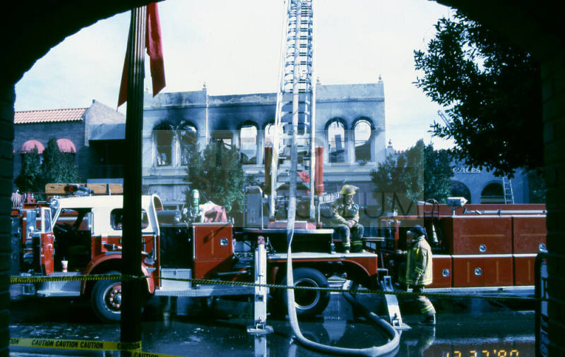 Fire at Chipman Petersen Building, 415 S. Mill Ave.