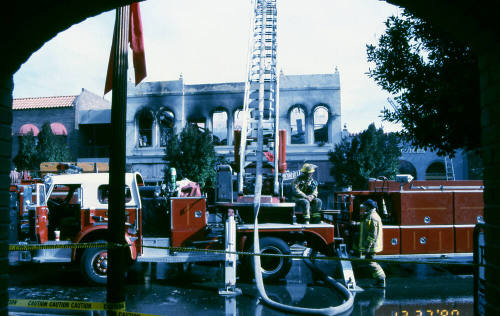 Fire at Chipman Petersen Building, 415 S. Mill Ave.