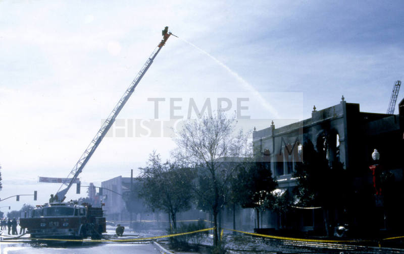 Fire at Chipman Petersen Building, 415 S. Mill Ave.