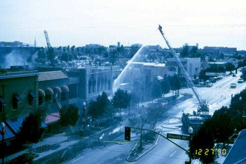 Fire at Chipman Petersen Building, 415 S. Mill Ave.