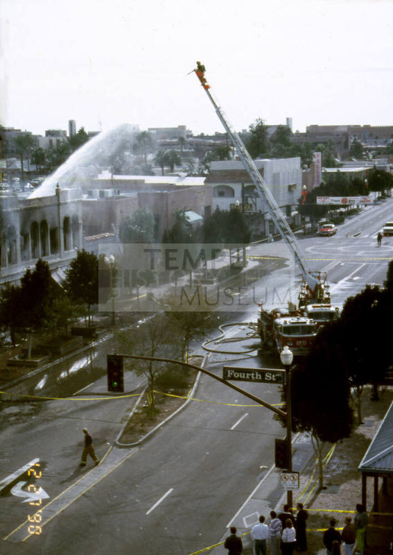 Fire at Chipman Petersen Building, 415 S. Mill Ave.