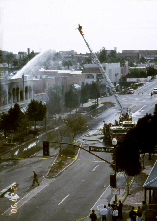 Fire at Chipman Petersen Building, 415 S. Mill Ave.