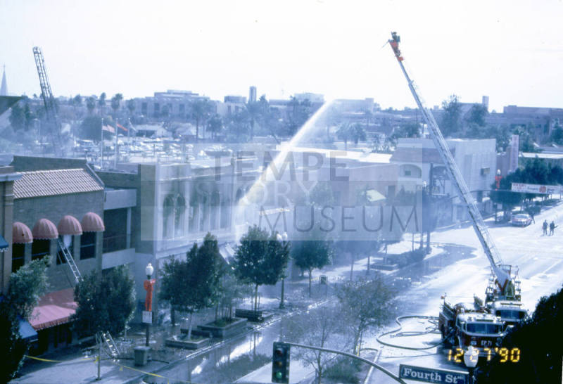 Fire at Chipman Petersen Building, 415 S. Mill Ave.