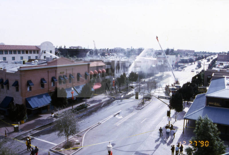 Fire at Chipman Petersen Building, 415 S. Mill Ave.