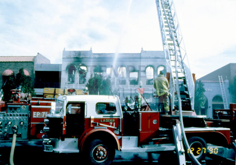 Fire at Chipman Petersen Building, 415 S. Mill Ave.