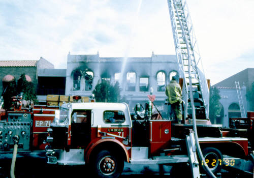 Fire at Chipman Petersen Building, 415 S. Mill Ave.