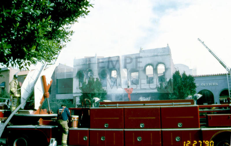 Fire at Chipman Petersen Building, 415 S. Mill Ave.