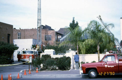 Fire at Chipman Petersen Building, 415 S. Mill Ave.