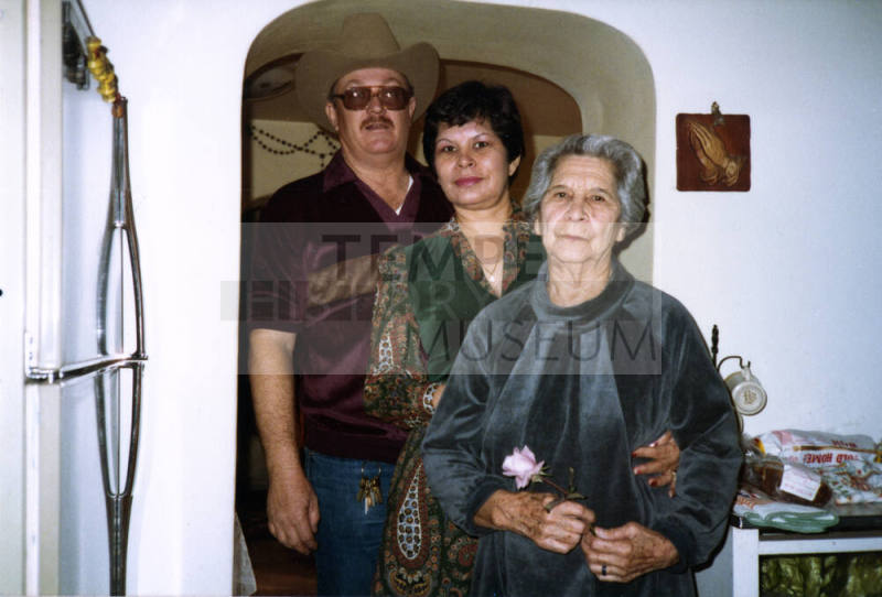Ray, Marcie, and Irene Rodriguez in the Elias-Rodriguez House