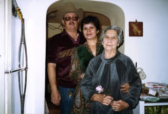 Ray, Marcie, and Irene Rodriguez in the Elias-Rodriguez House