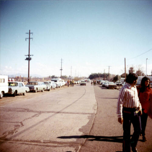 Parked cars on 8th Street looking east