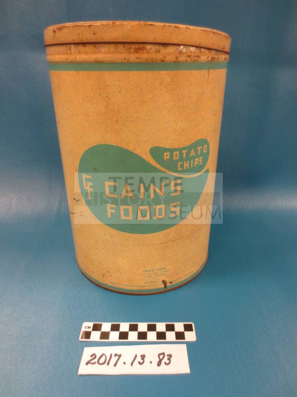 Cain's Potato Chip Canister