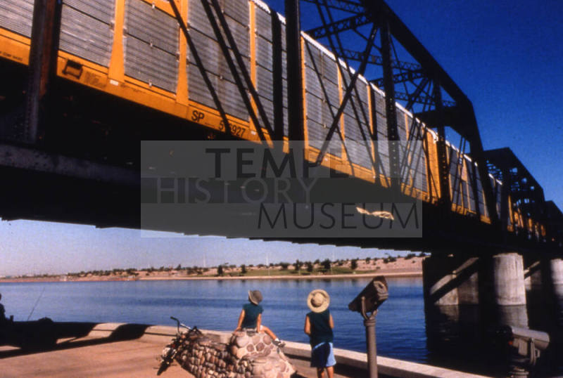 Watching the Train, Tempe Beach Park, September 2000