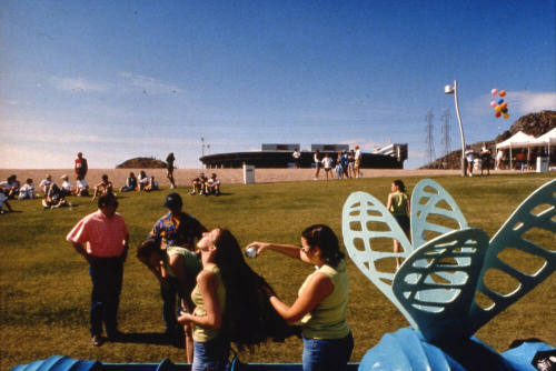 Competitors Preparing for the Start of Cardboard Boat Regatta, April 2001