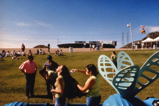 Competitors Preparing for the Start of Cardboard Boat Regatta, April 2001