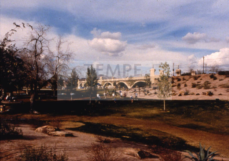 Tempe Beach Park Landscape, January 2001