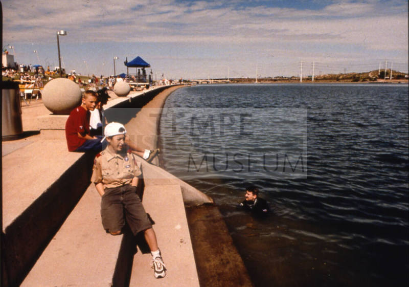 Boy Scout and Steps Cleaner, April 2001