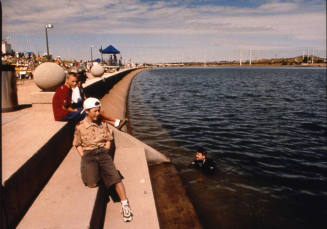 Boy Scout and Steps Cleaner, April 2001