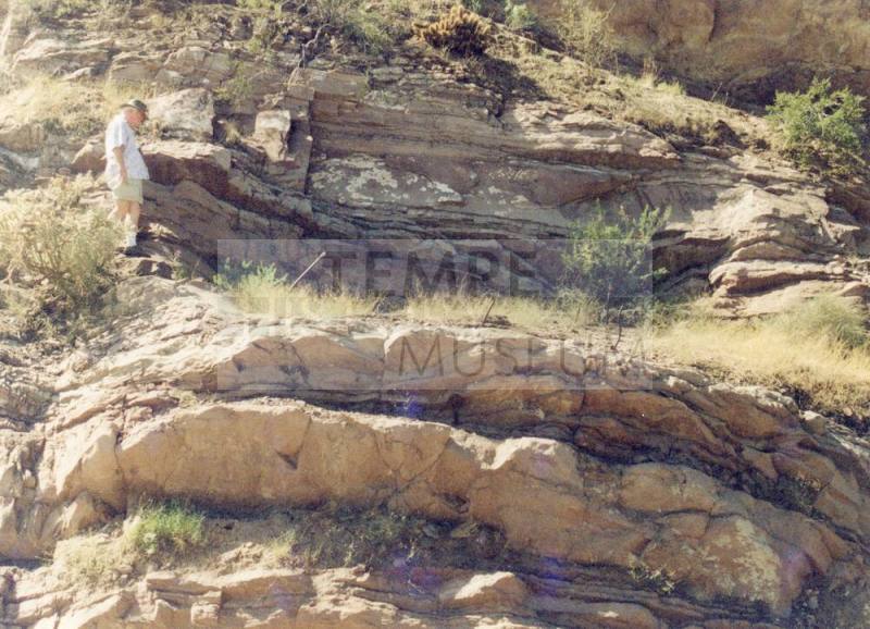 Man's Observation of Hierogylphics, Hayden Butte.