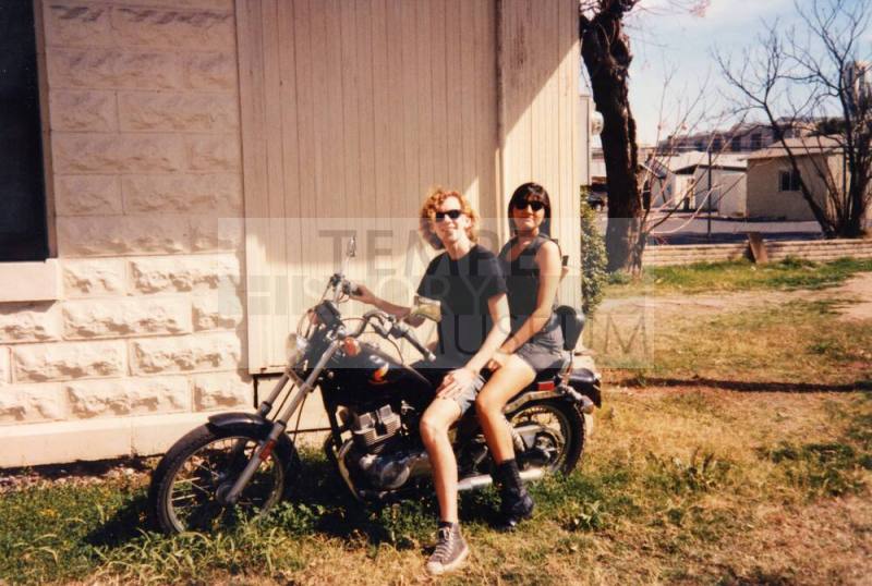 Two People on a Motorcycle