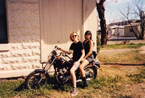 Two People on a Motorcycle