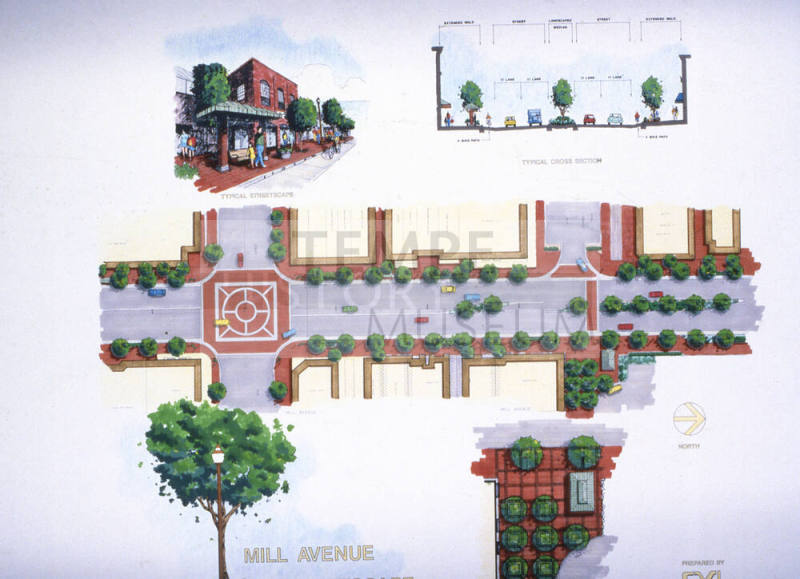 Mill Ave. Streetscape rendering