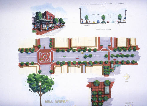 Mill Ave. Streetscape rendering