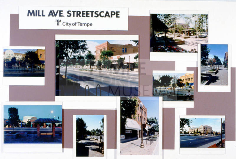 Mill Ave. Streetscape presentation board