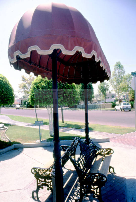 Mill Ave. Streetscape - covered seating